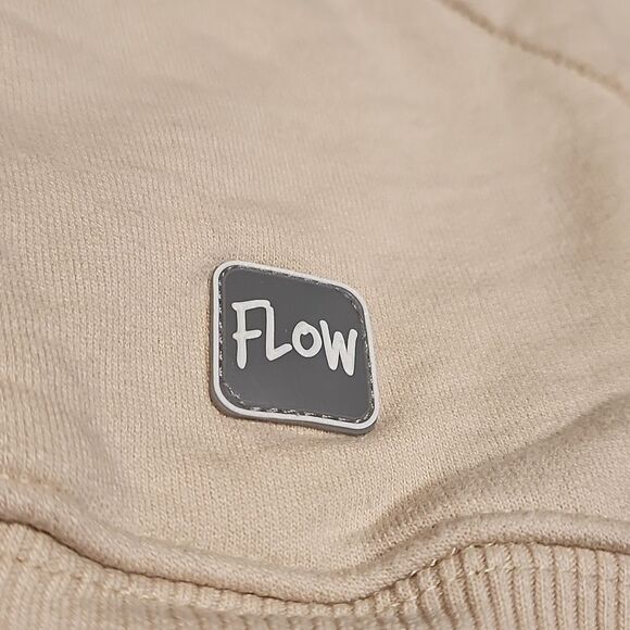 FLOW Taupe Cropped "I LOVE ME NO MATTER WHAT" Rainbow Hoodie - Picture 2 of 7